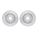 R1 Concepts 15-21 Ford FusIon Front Drilled & Slotted Silver Brake Rotor Set by R1 Concepts RNC-WGPN1-55000