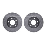 R1 Concepts 95-97 Ford Crown Victoria Front Drilled & Slotted Silver Brake Rotor Set by R1 Concepts RNC-WGPN1-56007