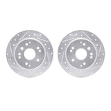 R1 Concepts 99-11 Acura TL Rear Drilled & Slotted Silver Brake Rotor Set by R1 Concepts RNC-WGPN1-58031