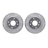 R1 Concepts 98-02 Acura CL Front Drilled & Slotted Silver Brake Rotor Set by R1 Concepts RNC-WGPN1-59002