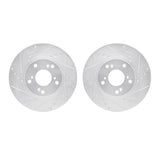 R1 Concepts 98-22 Acura ILX Front Drilled & Slotted Silver Brake Rotor Set by R1 Concepts RNC-WGPN1-59004