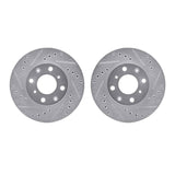 R1 Concepts 86-91 Acura Integra Front Drilled & Slotted Silver Brake Rotor Set by R1 Concepts RNC-WGPN1-59010