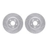 R1 Concepts 09-14 Acura TL Front Drilled & Slotted Silver Brake Rotor Set by R1 Concepts RNC-WGPN1-59016