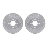 R1 Concepts 88-91 Honda Prelude Front Drilled & Slotted Silver Brake Rotor Set by R1 Concepts RNC-WGPN1-59020