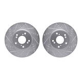 R1 Concepts 13-22 Honda Accord Front Drilled & Slotted Silver Brake Rotor Set by R1 Concepts RNC-WGPN1-59021