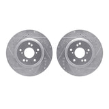 R1 Concepts 12-16 Honda CR-V Front Drilled & Slotted Silver Brake Rotor Set by R1 Concepts RNC-WGPN1-59035