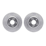 R1 Concepts 00-09 Honda S2000 Front Drilled & Slotted Silver Brake Rotor Set by R1 Concepts RNC-WGPN1-59041