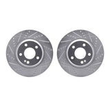 R1 Concepts 15-23 Mercedes-Benz E250 Rear Drilled & Slotted Silver Brake Rotor Set by R1 Concepts RNC-WGPN1-63102