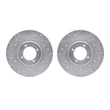 R1 Concepts 62-80 MG MGB Front Drilled & Slotted Silver Brake Rotor Set by R1 Concepts RNC-WGPN1-64002