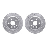R1 Concepts 10-25 Buick Allure Rear Drilled & Slotted Silver Brake Rotor Set by R1 Concepts RNC-WGPN1-65015