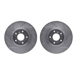 R1 Concepts 03-23 Infiniti G35 Front Drilled & Slotted Silver Brake Rotor Set by R1 Concepts RNC-WGPN1-67001