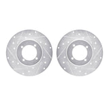 R1 Concepts 70-73 Nissan 240Z Front Drilled & Slotted Silver Brake Rotor Set by R1 Concepts RNC-WGPN1-67026