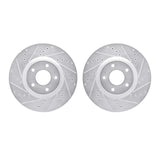 R1 Concepts 07-17 Nissan Sentra Front Drilled & Slotted Silver Brake Rotor Set by R1 Concepts RNC-WGPN1-67053