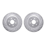 R1 Concepts 08-11 Nissan Pathfinder Front Drilled & Slotted Silver Brake Rotor Set by R1 Concepts RNC-WGPN1-67064