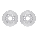 R1 Concepts 20-24 Nissan Sentra Front Drilled & Slotted Silver Brake Rotor Set