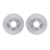 R1 Concepts 83-89 Chrysler ConQuest Front Drilled & Slotted Silver Brake Rotor Set by R1 Concepts RNC-WGPN1-72001