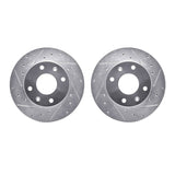 R1 Concepts 88-07 Dodge Colt Front Drilled & Slotted Silver Brake Rotor Set by R1 Concepts RNC-WGPN1-72011