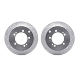 R1 Concepts 94-07 Chrysler Sebring Rear Drilled & Slotted Silver Brake Rotor Set by R1 Concepts RNC-WGPN1-72044