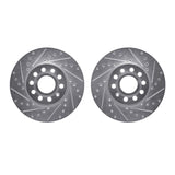 R1 Concepts 05-25 Audi A3 Front Drilled & Slotted Silver Brake Rotor Set by R1 Concepts RNC-WGPN1-74004