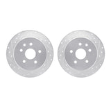 R1 Concepts 98-10 Lexus GS430 Rear Drilled & Slotted Silver Brake Rotor Set by R1 Concepts RNC-WGPN1-75025