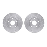 R1 Concepts 92-06 Lexus ES300 Front Drilled & Slotted Silver Brake Rotor Set by R1 Concepts RNC-WGPN1-76007