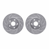 R1 Concepts 02-15 Lexus ES300 Front Drilled & Slotted Silver Brake Rotor Set by R1 Concepts RNC-WGPN1-76008