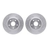 R1 Concepts 06-20 Lexus ES350 Front Drilled & Slotted Silver Brake Rotor Set by R1 Concepts RNC-WGPN1-76010
