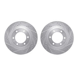 R1 Concepts 03-09 Lexus GX470 Front Drilled & Slotted Silver Brake Rotor Set by R1 Concepts RNC-WGPN1-76013