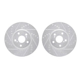 R1 Concepts 08-19 Pontiac Vibe Front Drilled & Slotted Silver Brake Rotor Set by R1 Concepts RNC-WGPN1-76022