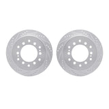 R1 Concepts 01-09 Lexus GX470 Rear Drilled & Slotted Silver Brake Rotor Set by R1 Concepts RNC-WGPN1-76112