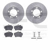 R1 Concepts 97-04 Porsche Boxster Front Drill/Slot Silver Rotors w/Euro Ceramic Pads