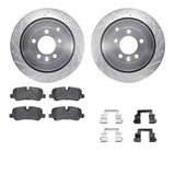 R1 Concepts 05-16 Land Rover LR3 Rear Drill/Slot Silver Rotors w/Euro Ceramic Pads by R1 Concepts RNC-WGTH1-11006