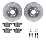 R1 Concepts 15-20 Jaguar E-Pace Rear Drill/Slot Silver Rotors w/Euro Ceramic Pads by R1 Concepts RNC-WGTH1-11026
