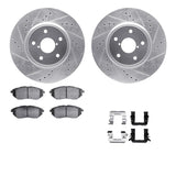 R1 Concepts 06-21 Subaru Outback Front Drill/Slot Silver Rotors w/Euro Ceramic Pads by R1 Concepts RNC-WGTH1-13012