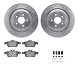 R1 Concepts 06-15 Jaguar Super V8 Rear Drill/Slot Silver Rotors w/Euro Ceramic Pads by R1 Concepts RNC-WGTH1-20011