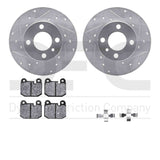 R1 Concepts 77-83 BMW 320i Front Drilled & Slotted Silver Brake Rotor Set w/Euro Ceramic Pads and Hardware by R1 Concepts RNC-WGTH1-31004