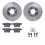 R1 Concepts 12-21 BMW 430i Gran Coupe Front Drill/Slot Silver Rotors w/Euro Ceramic Pads by R1 Concepts RNC-WGTH1-31077