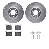 R1 Concepts 12-21 BMW 228i Front Drilled & Slotted Silver Brake Rotor Set w/Euro Ceramic Pads and Hardware by R1 Concepts RNC-WGTH1-31092