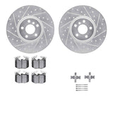 R1 Concepts 16-25 BMW 430i Gran Coupe Front Drill/Slot Silver Rotors w/Euro Ceramic Pads by R1 Concepts RNC-WGTH1-31103