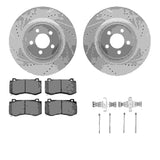 R1 Concepts 05-23 Chrysler 300 Front Drill/Slot Silver Rotors w/Euro Ceramic Pads by R1 Concepts RNC-WGTH1-39000