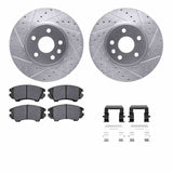 R1 Concepts 10-15 Chevrolet Camaro Front Drill/Slot Silver Rotors w/Euro Ceramic Pads by R1 Concepts RNC-WGTH1-45005
