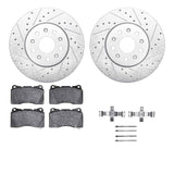 R1 Concepts 14-20 Cadillac CT6 Front Drill/Slot Silver Rotors w/Euro Ceramic Pads by R1 Concepts RNC-WGTH1-46024