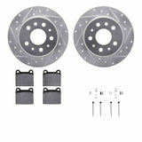 R1 Concepts 61-91 Mercedes-Benz 250SL Rear Drill/Slot Silver Rotors w/Euro Ceramic Pads by R1 Concepts RNC-WGTH1-63008