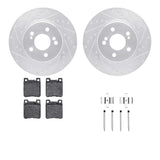 R1 Concepts 93-02 Mercedes-Benz SL600 Rear Drill/Slot Silver Rotors w/Euro Ceramic Pads by R1 Concepts RNC-WGTH1-63048
