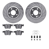 R1 Concepts 15-23 Mercedes-Benz C300 Rear Drill/Slot Silver Rotors w/Euro Ceramic Pads by R1 Concepts RNC-WGTH1-63075