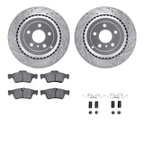 R1 Concepts 06-12 Mercedes-Benz GL450 Rear Drill/Slot Silver Rotors w/Euro Ceramic Pads by R1 Concepts RNC-WGTH1-63083