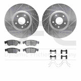 R1 Concepts 07-15 Infiniti G35 Front Drill/Slot Silver Rotors w/Euro Ceramic Pads by R1 Concepts RNC-WGTH1-68004