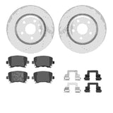 R1 Concepts 08-15 Audi TT Quattro Rear Drill/Slot Silver Rotors w/Euro Ceramic Pads by R1 Concepts RNC-WGTH1-73048