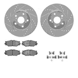 R1 Concepts 06-15 Lexus IS250 Front Drilled & Slotted Silver Brake Rotor Set w/Euro Ceramic Pads and Hardware by R1 Concepts RNC-WGTH1-76001