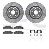 R1 Concepts 09-15 Toyota Venza Front Drill/Slot Silver Rotors w/Euro Ceramic Pads by R1 Concepts RNC-WGTH1-76002